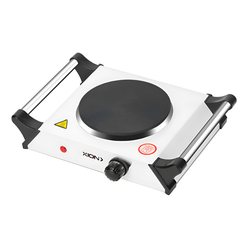 Anafe Placa De Cocina Eléctrica 1 Disco Xion H12 Con Manijas - Blanco