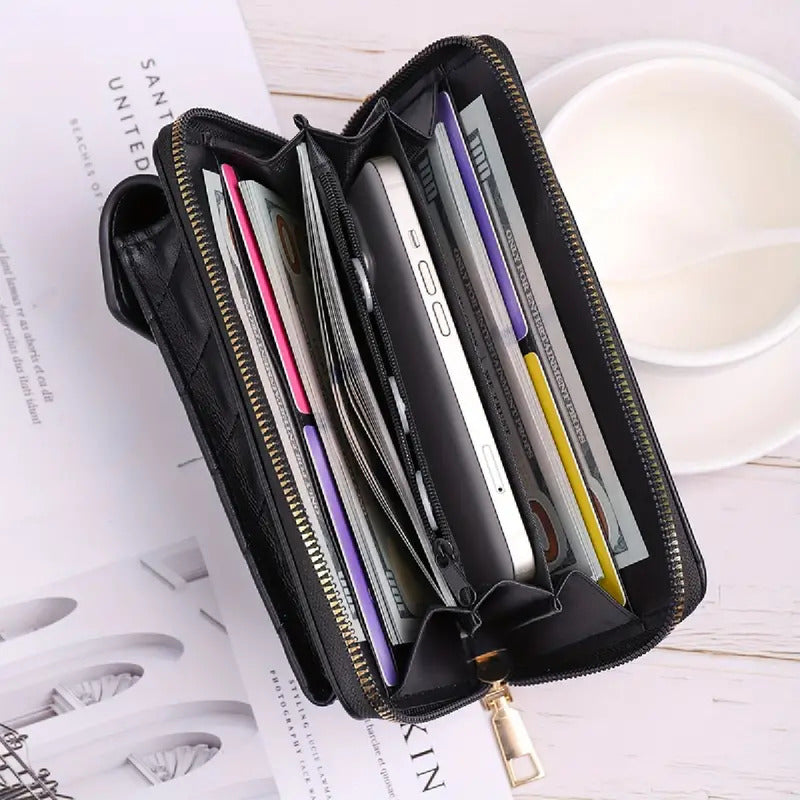 Phone Bags Porta Celular De Dama Cartera Bandolera Billetera Negro (1)