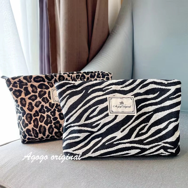 Neceser Animal Print Bolsa Organizadora Maquillaje De Viaje Zebra
