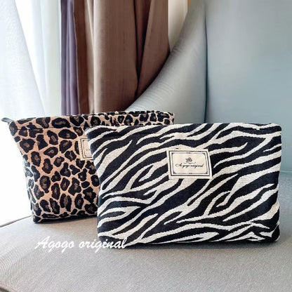 Neceser Animal Print Bolsa Organizadora Maquillaje De Viaje Zebra