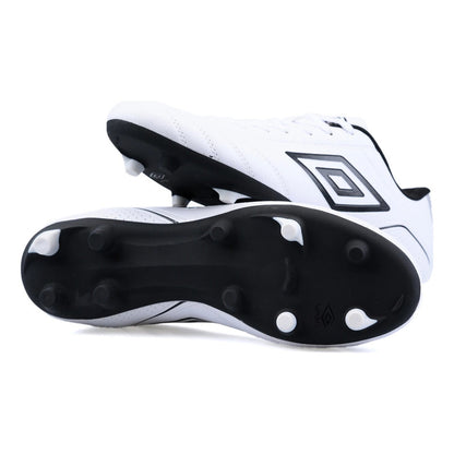 Championes Futbol 11 Umbro Classico Botin F11 Zapato Adulto - Blanco/negro - 7 Us