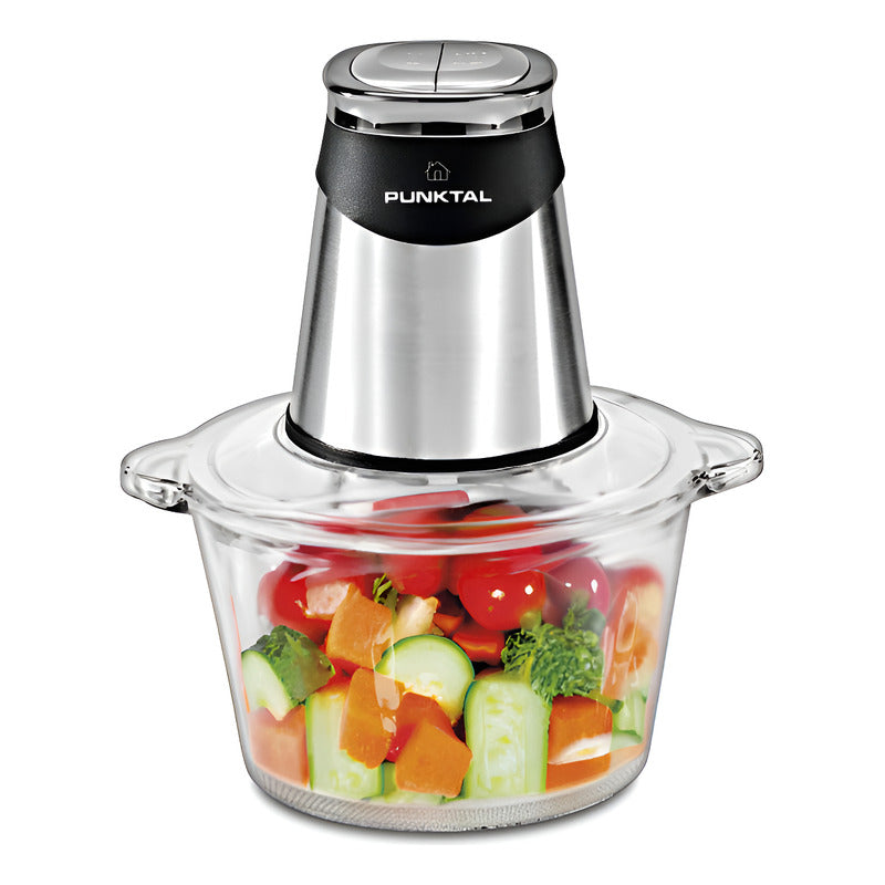 Picadora De Alimentos Punktal 500 W 1.8 Litros Bowl Vidrio