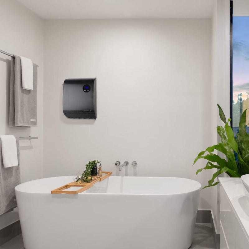 Calefactor De Pared Para Baño Futura Negro