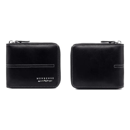 Billetera Para Hombre Con Cierre Sector Monedero De Cuerina Azul 1