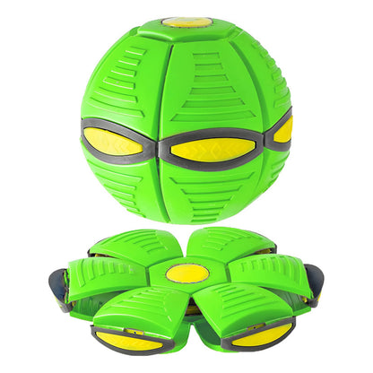 Pelota Mágica Disco Volador Con Luz Juguete Niños O Mascotas - - Verde