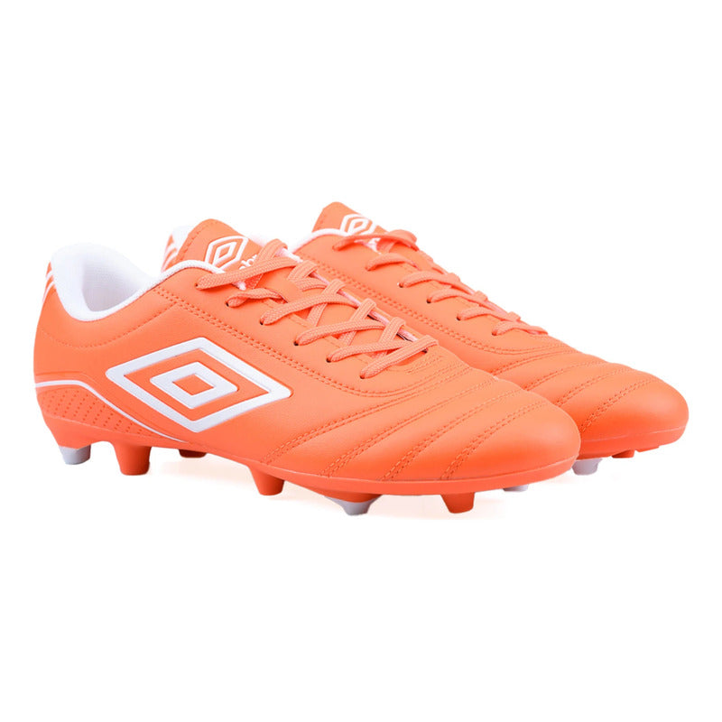 Championes Futbol 11 Umbro Classico Botin F11 Zapato Adulto - Naranja - 7 Us
