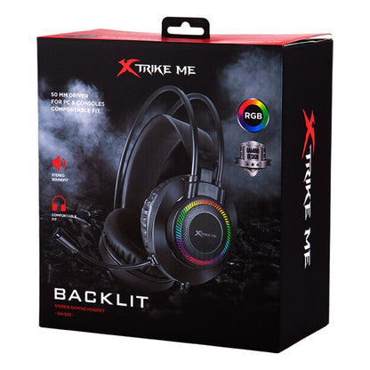 Audífonos Gamer Xtrike Me Diadema Estereo Microfono Juegos Negro