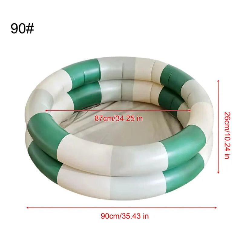 Piscina Inflable Para Bebes Y Niños  Verde - Verde Musgo
