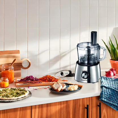 Multiprocesadora De Alimentos Punktal Pk-mp12 Acero Inoxidable 900w