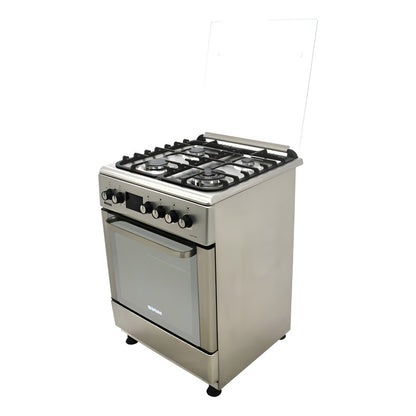 Cocina Combinada Siam 4 Hornallas Inox Color Acero Inox
