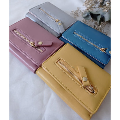 Billetera Dama Billeteras De Damas Con Monedero Para Mujeres Azul Petróleo