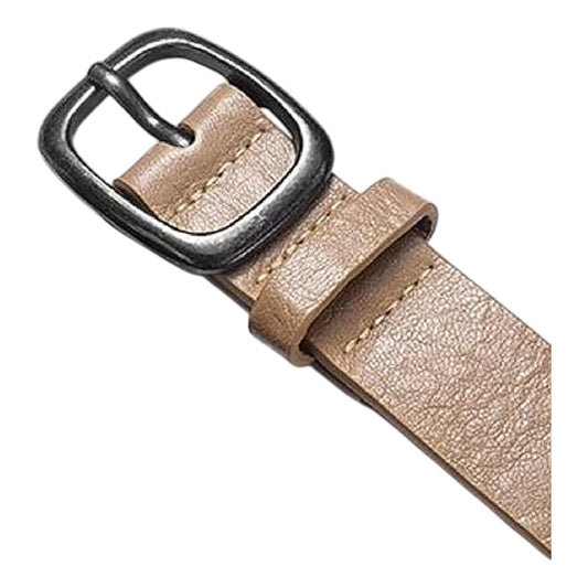 Cinto Con Tachas / Ojales Cinturón Para Dama Varios Diseños Caqui. 105x2.9 Cm