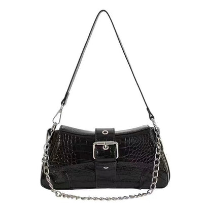 Carteras De Dama Bolsos Para Mujer Bandoleras Correas Cadena Negro Rayas