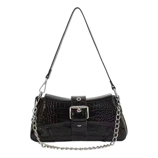 Carteras De Dama Bolsos Para Mujer Bandoleras Correas Cadena Negro Rayas