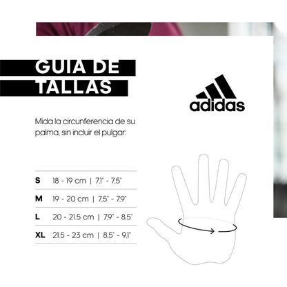 Guantes De Entreno Para Pesas adidas Performance Blancos Blanco Liso M