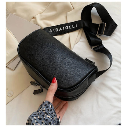 Cartera De Mujer Bandolera Para Damas Con Correas Ajustables Negro (1) Liso