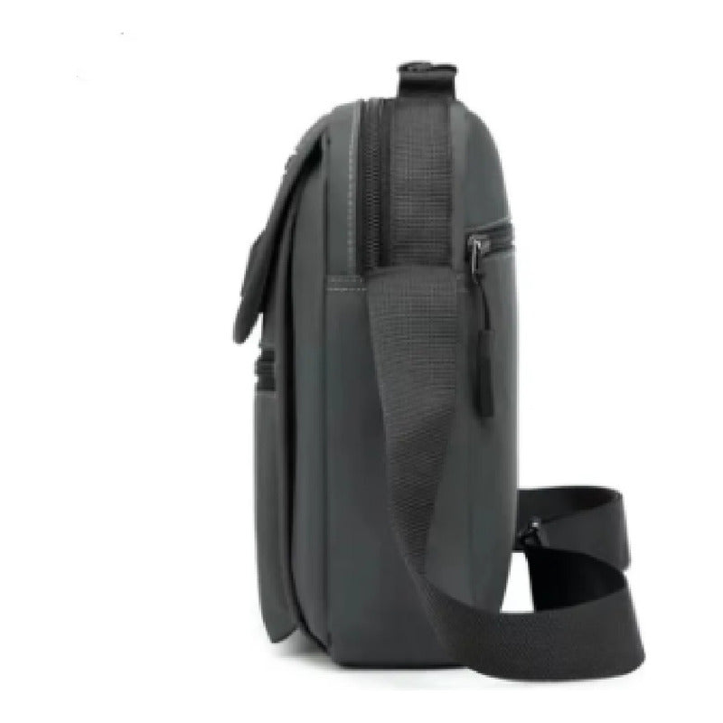 Bandolera Morral Unisex Cartera Fashion Bolso Impermeable Azul Lisa