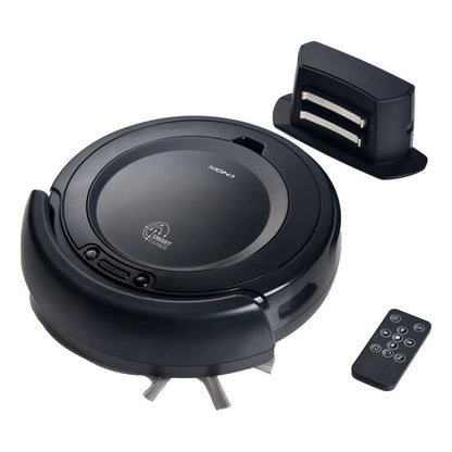 Aspiradora Robot Xion Control Remoto Vuelve A La Base Mopea Negro