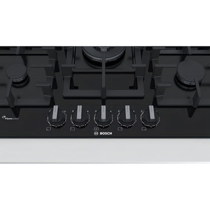 Anafe A Gas Bosch Vidrio 75cm Color Negro